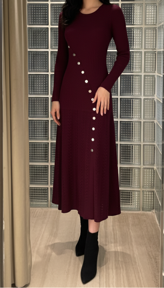 فستان كم طويل