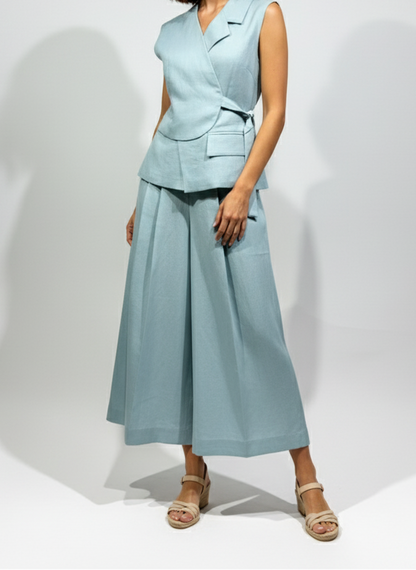 بدلة لينن حفر بنطلون