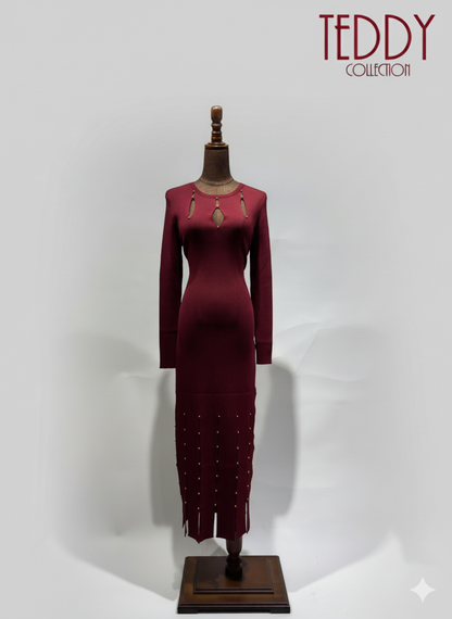 فستان ضيق بتفاصيل جميلة