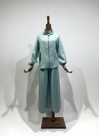 بدلة لينن جاكيت مع بنطلون