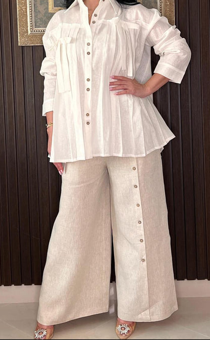 بدلة قميص مضلع