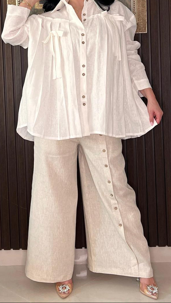 بدلة قميص مضلع