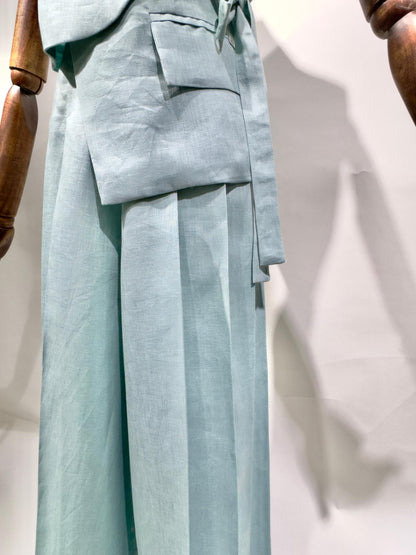 بدلة لينن حفر بنطلون