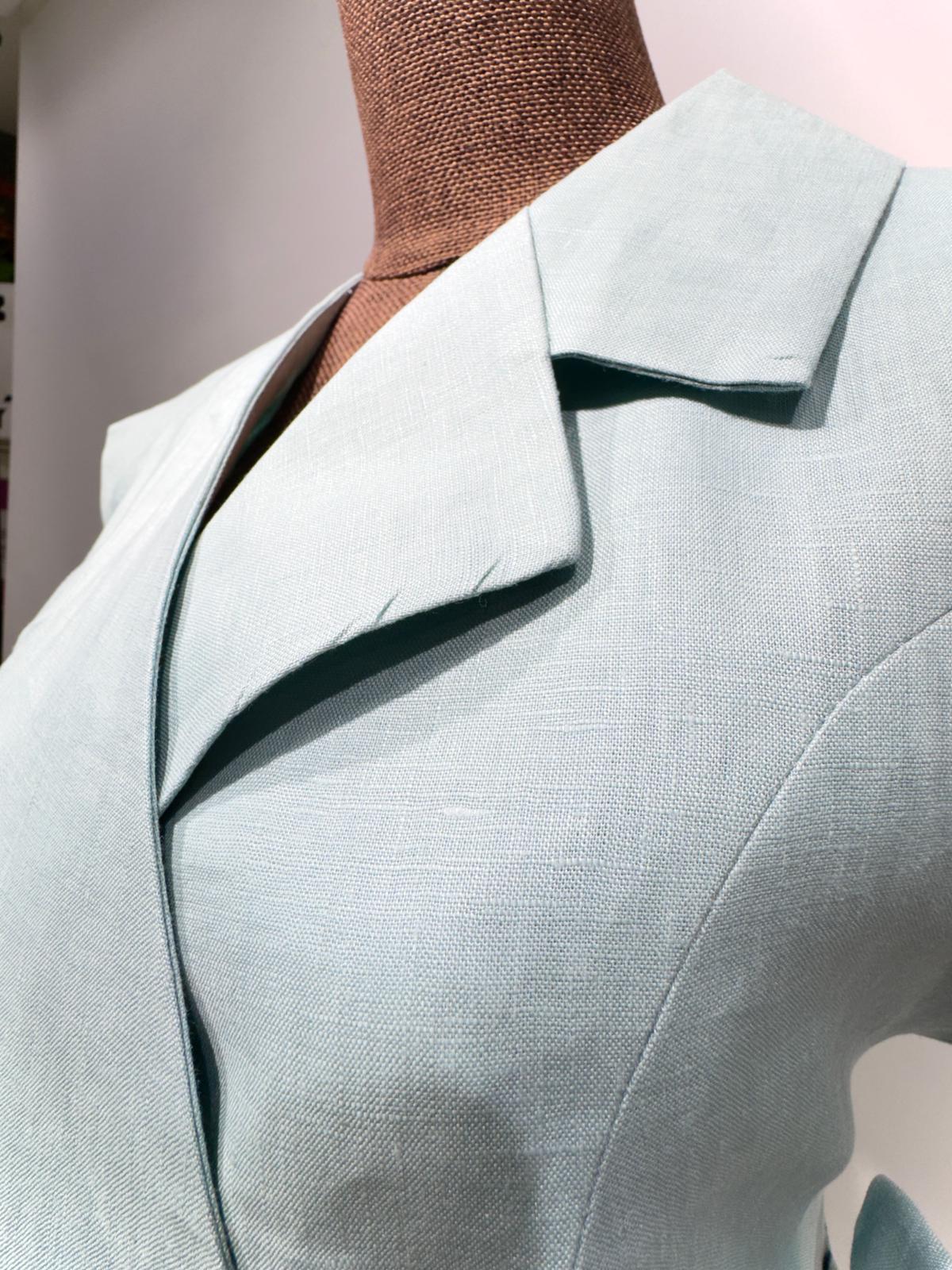 بدلة لينن حفر بنطلون