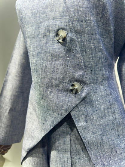 بدلة لينن قميص + بنطلون