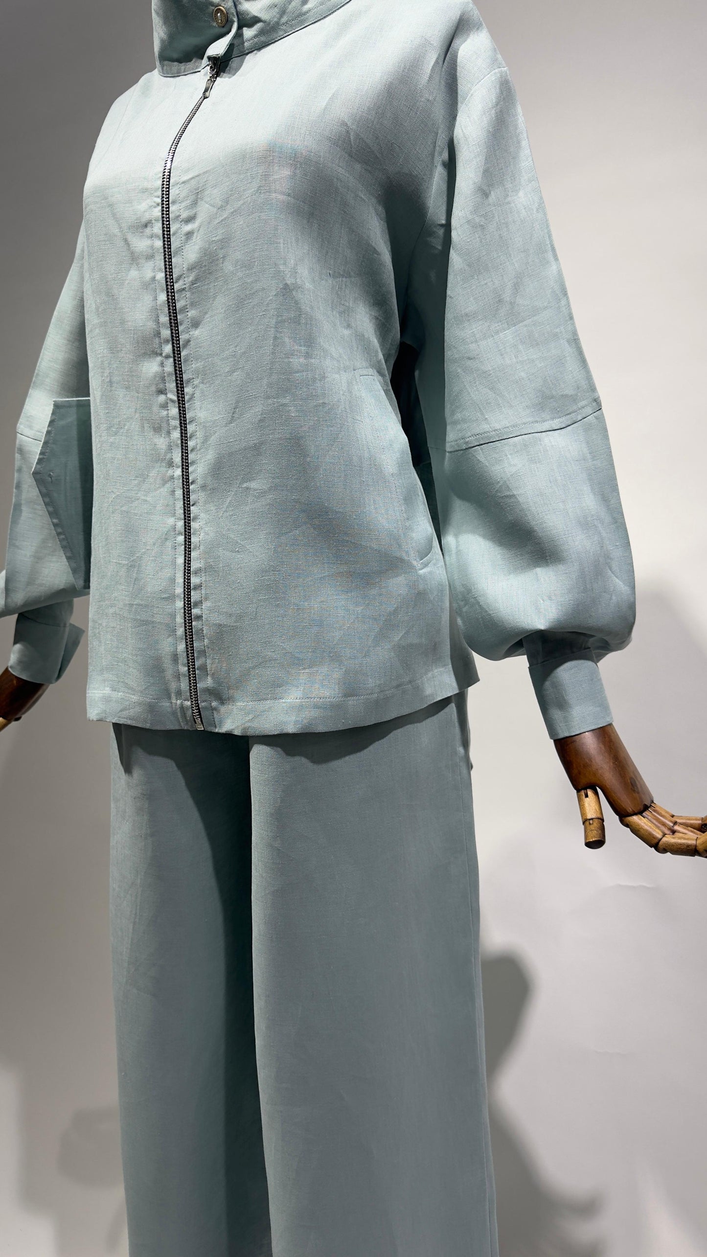 بدلة لينن جاكيت مع بنطلون